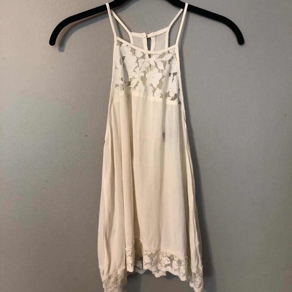 Forever 21 white lace tank top
